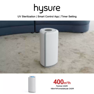 【SG Stock】 Hysure Amor™ Air Purifier HEPA-13 Air Purifier for Room Formaldehyde Removal pet hair