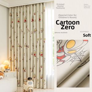 Childrens Room Cartoon Style Full Light Blocking Window Curtains