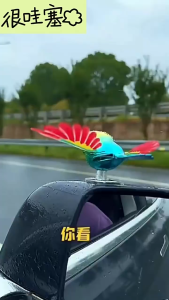 เครื่องประดับรถยนต์ที่น่ารักและสมจริง เครื่องประดับหมวกนกที่เหมือนจริง เครื่องประดับหมวกยานยนต์ไฟฟ้าที่สร้างสรรค์และปรับแต่งได้