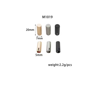 [Hàng mới] (5 cái) Nút chặn đầu chặn kim loại hình trụ thời trang mới dành cho áo khoác áo hoodie M1019 #ssl_accessories