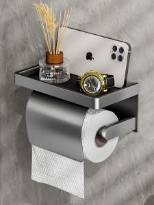 Hộp Đựng Khăn Giấy Treo Tường Phòng Tắm Không Cần Đục Lỗ Hộp Đựng Giấy Vệ Sinh Treo Tường Để Đồ Khăn Giấy Kiểu Trung Quốc