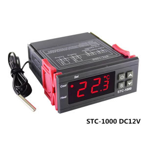 Kebidumei | Smart STC-1000 Temperature Controller LED Digital Thermostat Thermoregulator Incubator Relay Heating and Cooling 12 V 220V