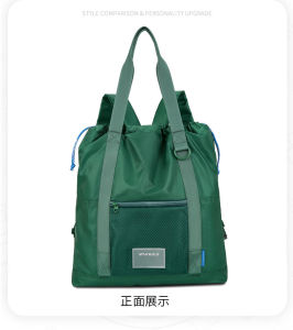 Túi Du Lịch Thể Thao Dung Tích Lớn Túi Tote Đeo Vai Đôi Túi Đựng Đồ Cho Chuyến Đi Ngắn Ngày Túi Đựng Đồ Cho Bà Bầu Túi Nylon Màu Trơn