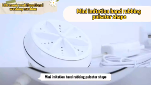 Portable Mini Washing Machine USB Power Ultrasonic Turbo Cleaner Washer for Home Cleaning Laundry Socks Underwear Dishes