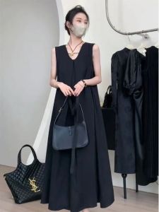 plus Size Summer Dress Loose A-Line Skirt Style Sleeveless Bottom Single Outerwear Big Swing Summer Long Dress for plus Size Women