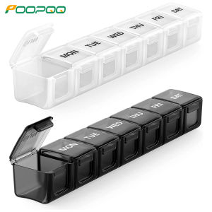 Pill Organizer Weekly Pill Box XL Big Pill Case 7 Days Oversize Daily Medicine Organizer Travel Pill Container Pill Holders