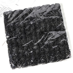 96Pcs Mini Rose Artificial Flowers Bouquet 7.5cm Foam Fake Flowers Wedding Decoration for Home Room Decor DIY Gifts Accessories