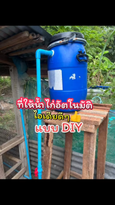 ถังให้น้ำไก่อัตโนมัติ 30 ลิตร DIY พร้อมอุปกรณ์ครบชุด