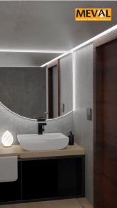 MEVAL Stop Kontak Saklar dan Soket Minimalist Frameless - Grey