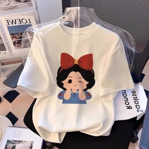 LIREGONGZHU | Cotton Short Sleeve Summer T-Shirt for Girls
