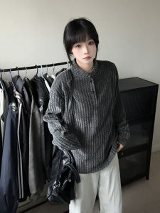 เสื้อฮู้ดทรงหลวมสไตล์อเมริกันสำหรับผู้ชาย ปกฮันนี่ ลายกระดูกปลา เสื้อชั้นในสไตล์ย้อนยุค ฤดูใบไม้ร่วง 2025 เสื้อผ้าผู้ชาย เสื้อฮู้ด คอกลม