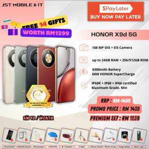 [BUY 1 FREE 14] HONOR X9d 5G | up to 24GB RAM + 256GB ROM | IP69K | 108MP OIS+EIS | 8300mAh | 66W Honor SuperCharge