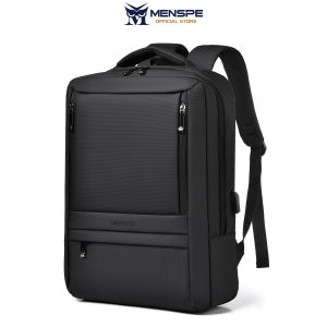 MENSPE Fashion Mens Backpack Business Laptop Backpack Waterproof Texture Film Design Large Capacity Travel Backpack Men 15.6inch Laptop Backpack Multi-function Backpack Casual Backpack USB Charging
