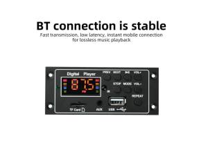 Bluetooth 5.0 MP3 Decoder Board Audio Player DC 12V DIY MP3 Player Car FM Radio Module TF USB AUX Record Audio System Accessory