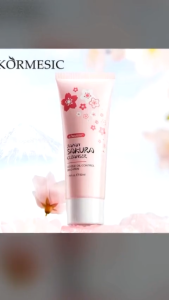 BPOM KORMESIC Japan Sakura Brightening & Oil Control Cleanser pengontrol minyak pencerah wajah lembut tapputti sabun cuci muka berminyak meremajakan kulit meringankan bintik wajah lembut bercahaya 50ml