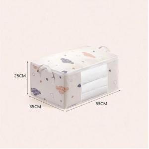 1pc Blue/White Quilt Clothes Storage Bag Moisture Dust Proof Organizer Big Capacity Duvet Blanket Sorting Bags