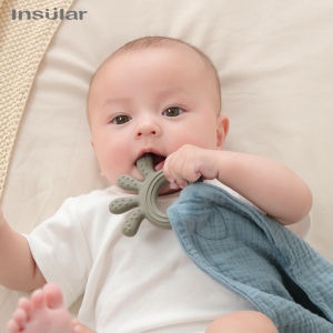 Insular | Baby Soother Appease Towel Bib Soft Muslin Cotton Doll Teether Kids Comfort Sleeping Nursing Cuddling Blanket Toys Shower Gifts