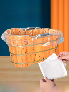 Disposable Bathtub Cover Bathtub Thickened Bath Bucket Foldable Extra Large Double Wooden Barrel Chinese Medicine Adult for Beauty Salons round Barrel