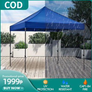 3x3M Tent heavy duty Retractable Tent outdoor for car Canopy roofing with frame Tent Retractable Tent Complete Set with canopy and frame black post Waterproof shade Big tent Outdoor Tent gazebo outdoor tent
