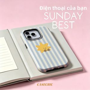 Potdemiel | Ốp Điện Thoại iPhone Họa Tiết Dâu Tây Dễ Thương 2 Trong 1 Chống Sốc Sang Trọng Tương Thích Với 17 16 15 14 13 Pro Max