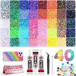 Resin Jelly Rhinestones Bedazzling Kit Flatback Crystals Flatback Gems for Diamond Art Diamond Art Kits for Adults