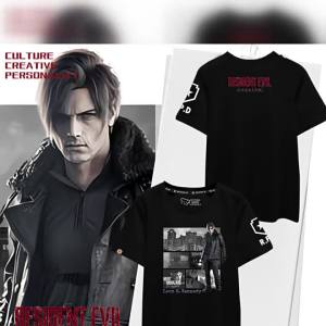 HanWei | Resident Evil 9 Requiem Leon Theresa T-shirt Cotton Short Sleeve