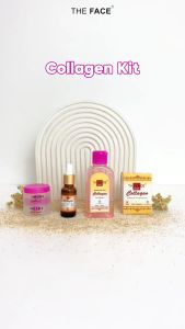 THE FACE Collagen Series | Brightening Soap | Lightening Serum | Brightening Toner
