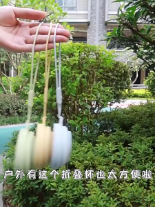 折叠硅胶水杯 便携收纳 耐高温出行杯 Collapsible Silicone Travel Cup – Portable & Heat-Resistant