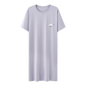 Bộ đồ ngủ MiiOW cho nữ làm  vải cotton nguyên chất rộng rãi in họa tiết màu trơn