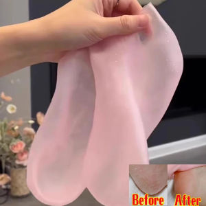 【Grilrigrin】 1 đôi vớ chăm sóc bàn chân silicon chống nứt Gel dưỡng ẩm tất dệt bằng chất liệu đàn hồi dụng cụ làm móng tẩy da chết nứt Mặt Nạ Chân tự làm