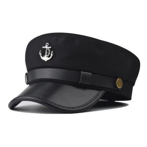 Newsboy Cap for Women Casual Beret Hat Military Sailor Captain Cap Vintage Painter Fiddler Hat Ivy Peaked Flat Cap
