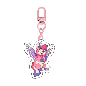Bandai | Hazbin Hotel Acrylic Móc Khóa Stolitz Stolas Alastor Fizzarolli Anime Vật Trang Trí Trang Trí Mặt Dây Chuyền Dành Cho Người Hâm Mộ Quà Tặng