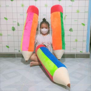 GỐI BÚT CHÌ CẦU VỒNG NHIỀU SIZE VẢI MỊN KHÔNG NHĂN GÒN MỀM MẪU MỚI NHẤT