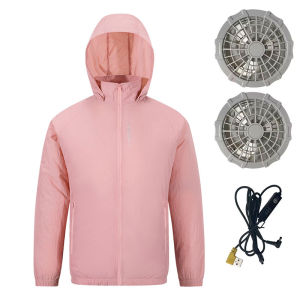 Portable Air Conditioner Jacket USB Fan Cooling Coat Outdoor Work Construction Fishing Hunting Lightweight Sun protection Jacket