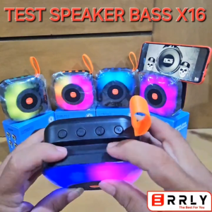 Speaker Bluetooth Speaker Portable Speker Wireless Speaker Bluetooth Wileress LED Disco   X16 Bass + Stand