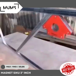 BTS Magnet Siku Las 3" Inch 25 Lbs Magnetic Welding Holder Arrow 11kg 25lbs Untuk Siku 45 90 135 Derjat Model Kdk