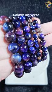 Galaxy Universe Colorful Tiger Eyes Bracelet