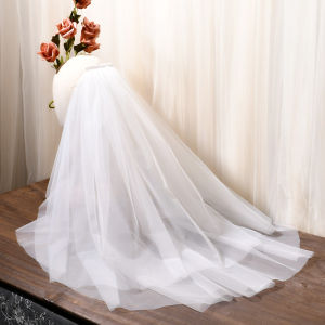 Bridal Veil Lightweight Four Layer Fluffy Simple Popular Photography Prop White Butterfly Knot Headwear Super Fairy Forest System