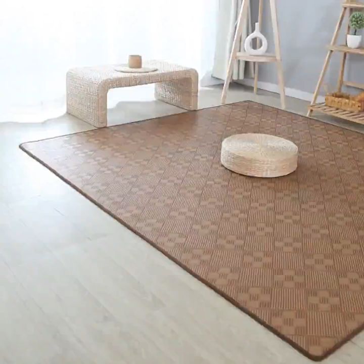 Modern Living Room Carpet Rattan Mat Carpet Mat Luxury Sofa Coffee ...