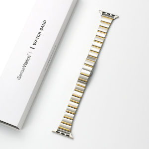 Uhada | Summer Suitable Luxury Bamboo-Jointed Metal Watch Band for Apple Watch