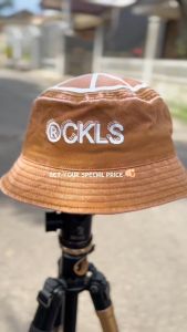 RCKLS. Topi Bucket Hat Denim Washing Peace Flow