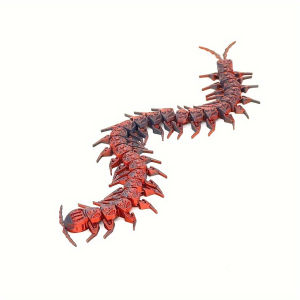 Colorful 3D Printed Prank Centipede Statue - Articulated Joints for Realistic Movement Ideal for Halloween & Christmas Decor