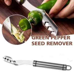 pisau pengeruk biji cabe lare Stainless