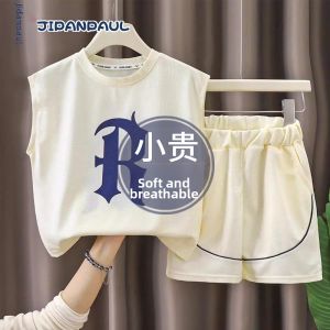 JIFANPAUL | Trendy Sporty Boys Sleeveless Set