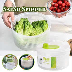 Salad Spinner Vegetable Dryer Fruits Basket Vegetables Washer Fruit Drainer Lettuce Spinner Kitchen Accessories