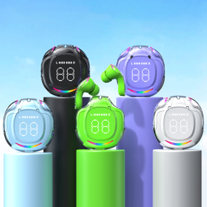 Bluetooth tương thích 5.3 Tai nghe Tai nghe không dây với không dây sạc trường hợp dẫn hiển thị điện cho thể thao ngoài trời