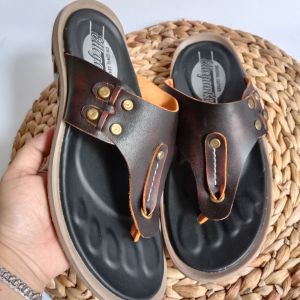 SANDAL PRIA TERBARU KULIT SAPI ASLI JPT 04 MR04