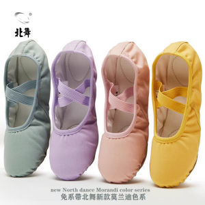Beiwu Professional Ballet Dance Shoes Childrens Soft Bottom Cat Claw Shape Pink Practice Shoes Ballet Dance Footwear