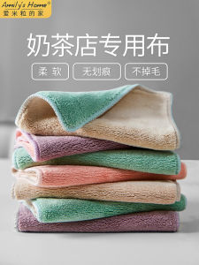 ผ้าเช็ดทำความสะอาดแบบใช้แล้วทิ้งสำหรับร้านอาหารและร้านกาแฟ ผ้าขนแกะแบบพับได้ขนาดเล็ก ผ้าขนแกะคอตตอน ผ้าขนแกะแบบแห้งสำหรับใช้ในครัว