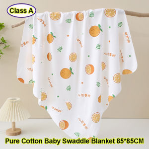 Summer Thin Pure Cotton Newborn Swaddle Wrap Towel Cartoon Baby Sleeping Bag Soft Square Blanket